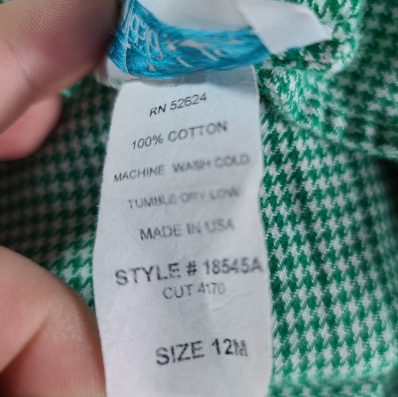 Funtasia Too Baby Green Reversible Gingerbread Man / Zebra Onsie Size 12M - Picture 14 of 14